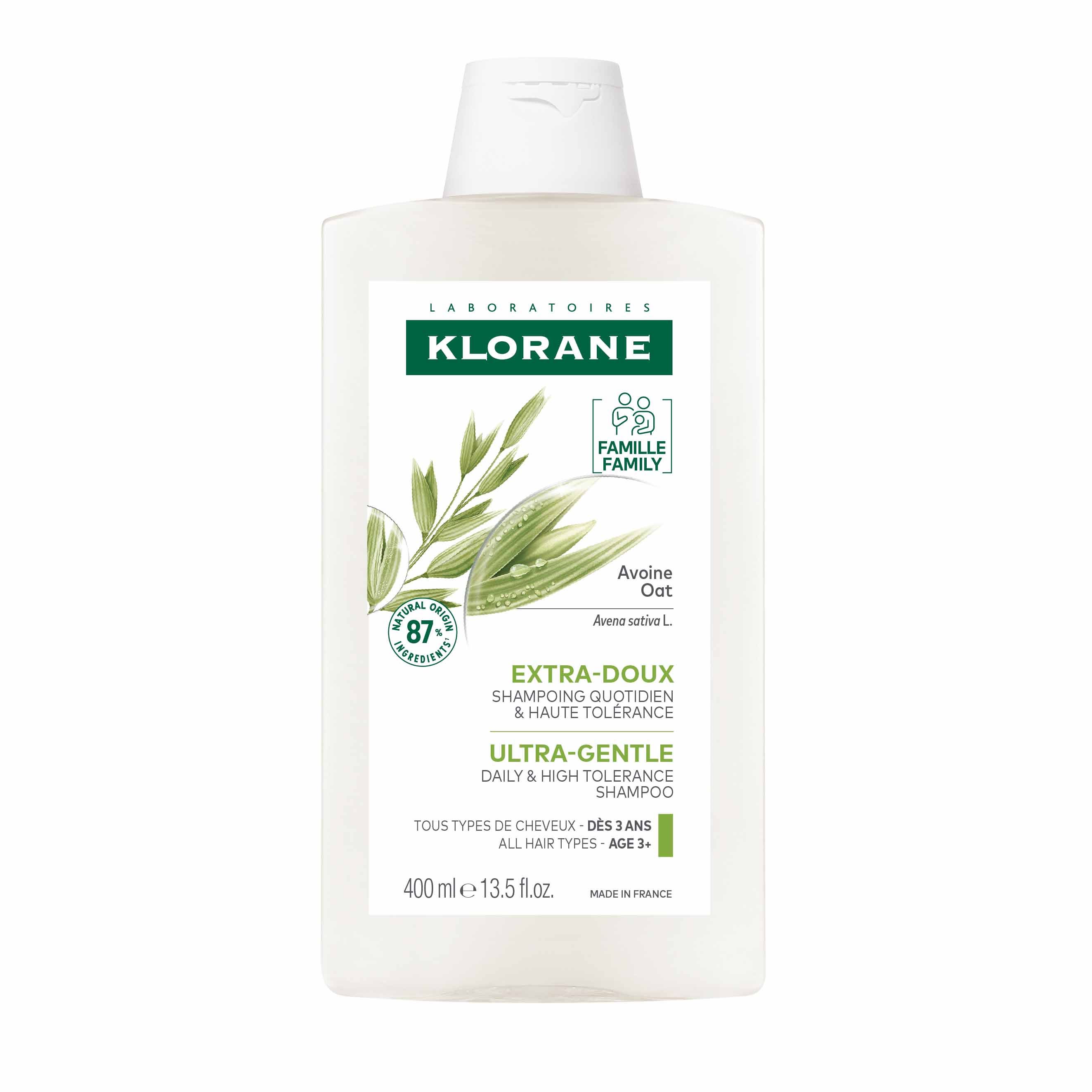 Klorane Avena Shampoo extra delicato per tutti i tipi di capelli 400 ml