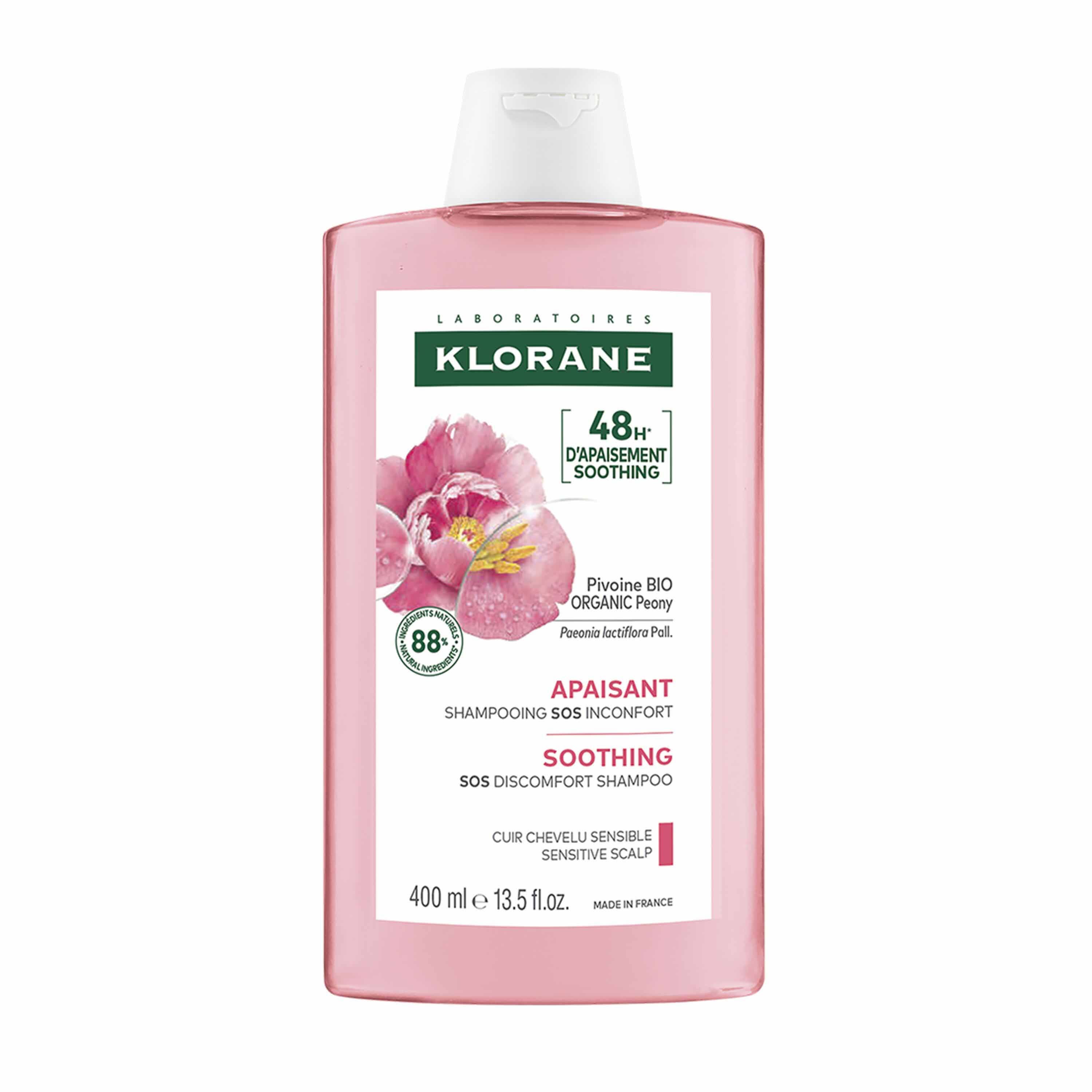 Klorane Peonia Shampoo lenitivo per cuoio capelluto sensibile bio 400ml