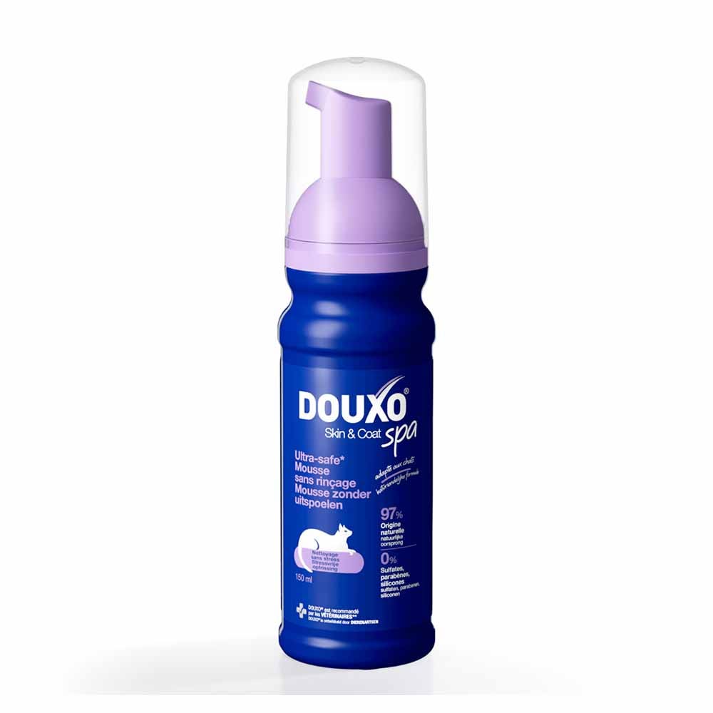 Douxo Mousse detergente senza risciacquo per gatti 150 ml