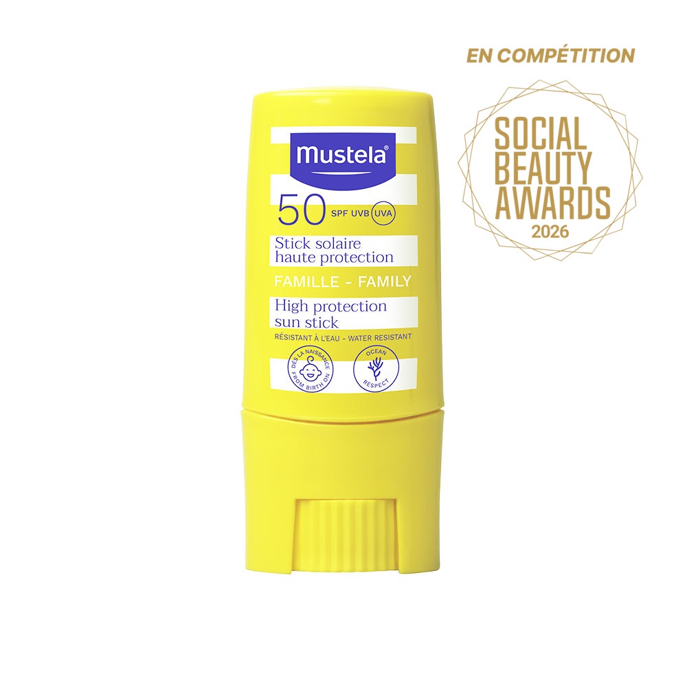 Mustela Stick solare ad alta protezione SPF50 Famiglia 9ml