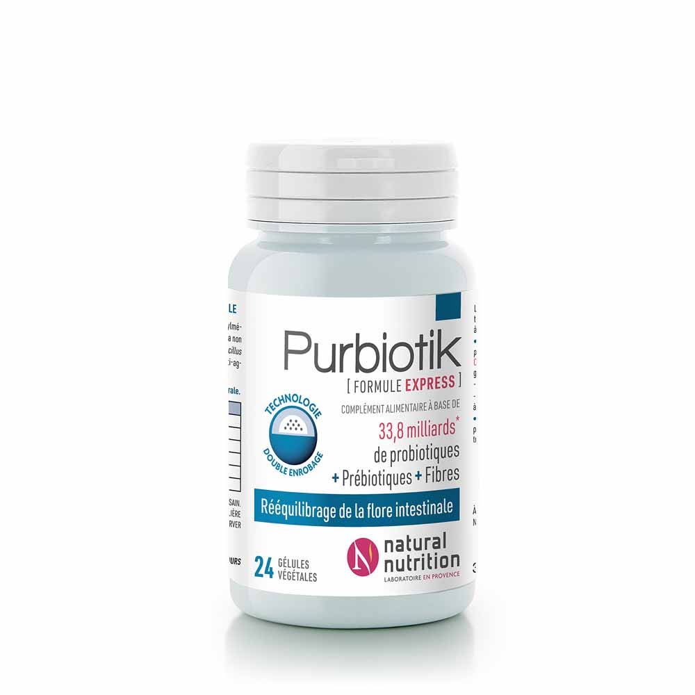 Natural Nutrition Purbiotik express 24 Gelules
