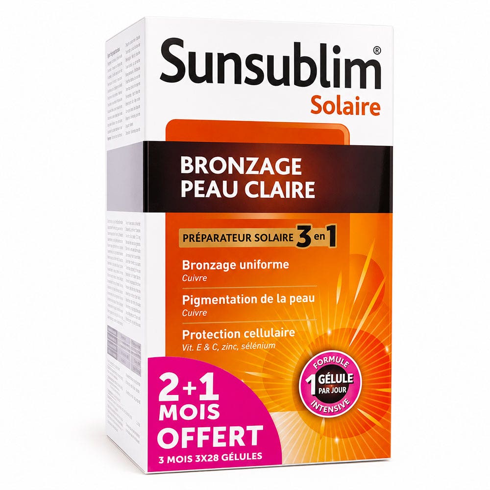 Nutreov Sunsublim Abbronzatura pelle chiara per pelli chiare 3x28 capsule