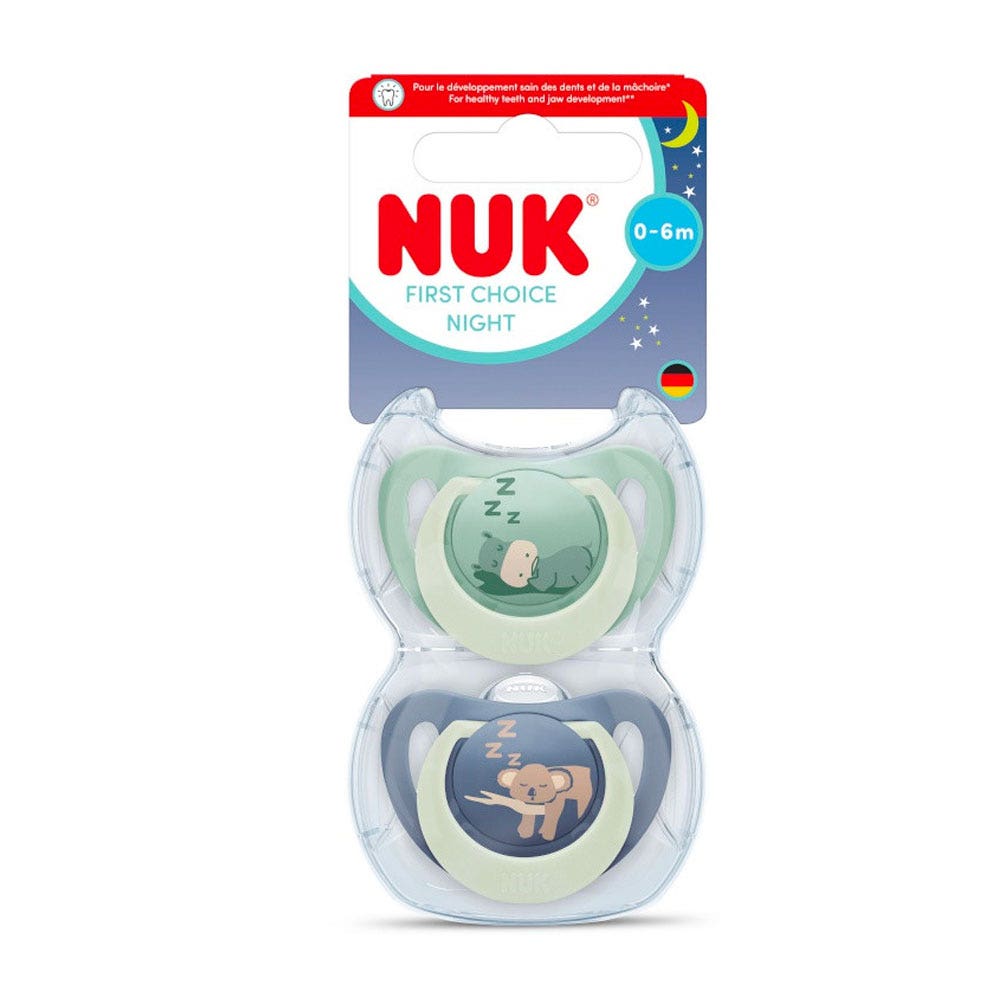 Nuk First Choice Ciucci fisiologici per neonati da 0 a 6 mesi 2pz