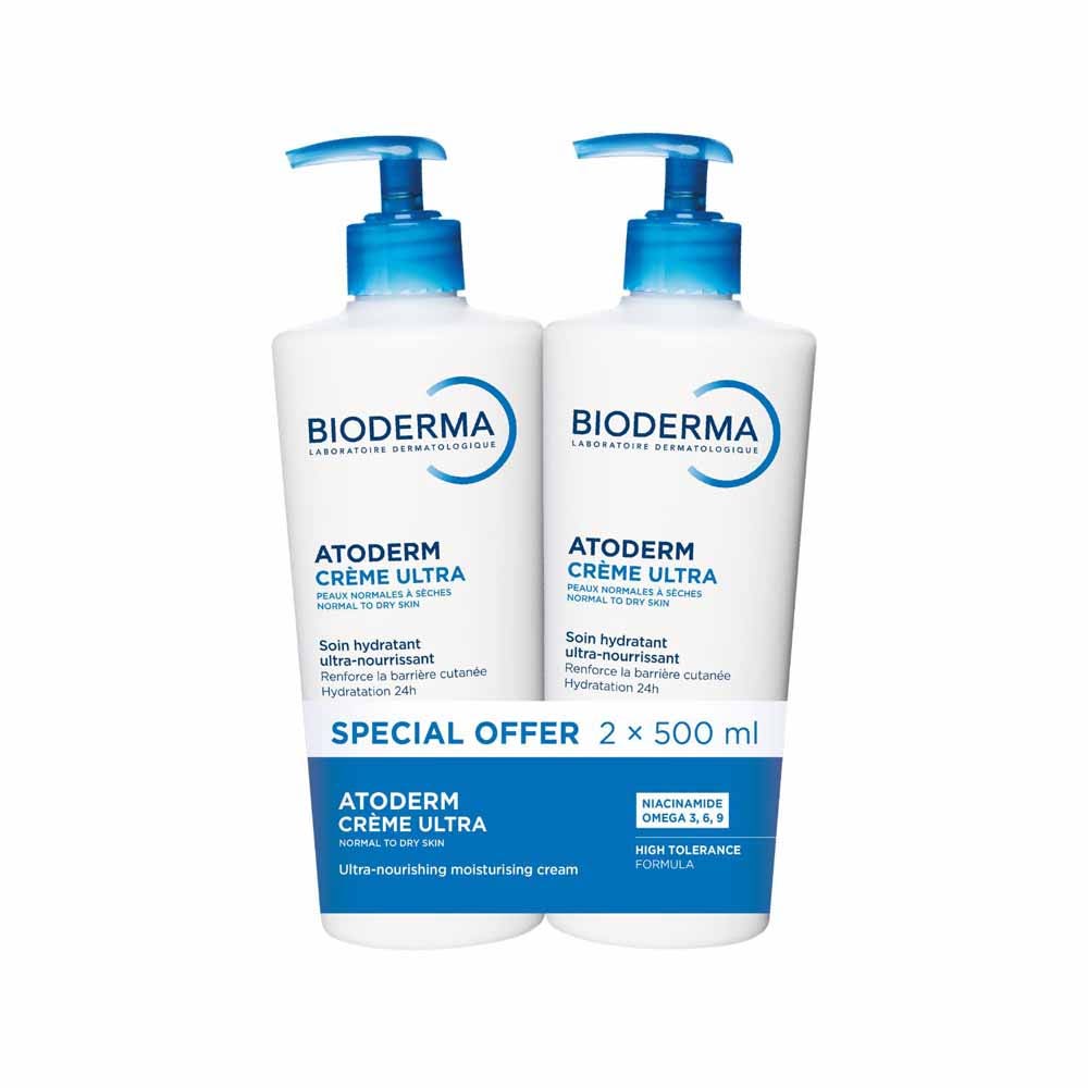 Bioderma Atoderm Crema Corpo Ultra-nutriente Pelle sensibile da normale a secca 2x500ml