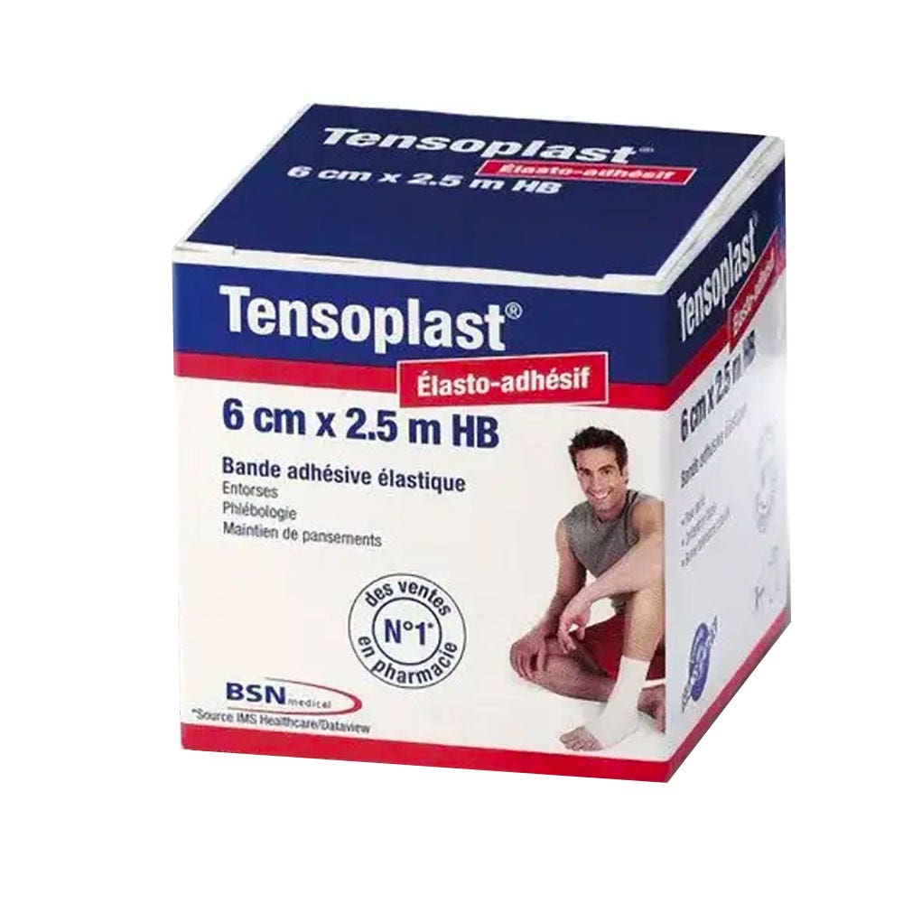 Tensosport Tensoplast® Nastro adesivo elastico 2,5m x 6cm bianco 1 unità