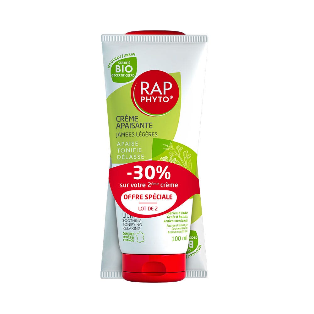 Rap Phyto Crema lenitiva gambe leggere bio 2 x 100 ml