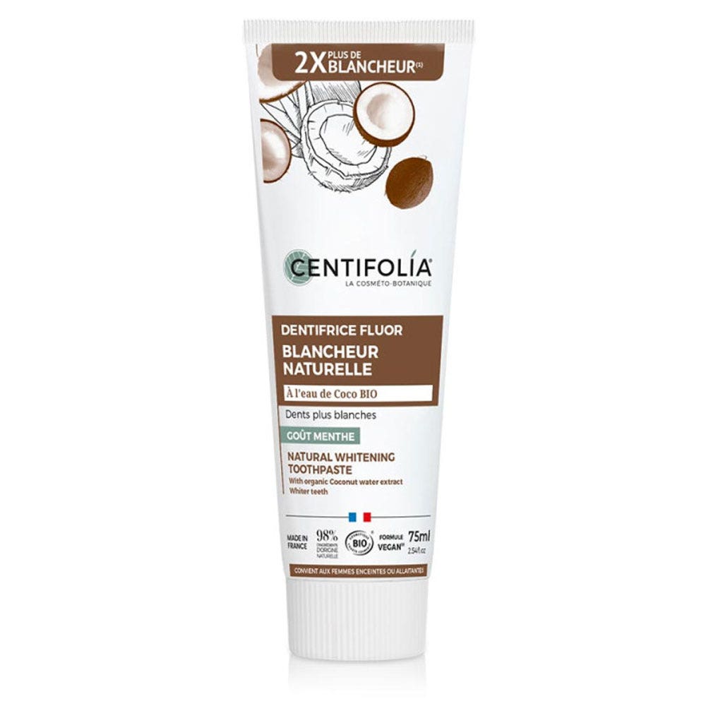 Centifolia Dentifricio al fluoro e cocco bio Naturale 75 ml