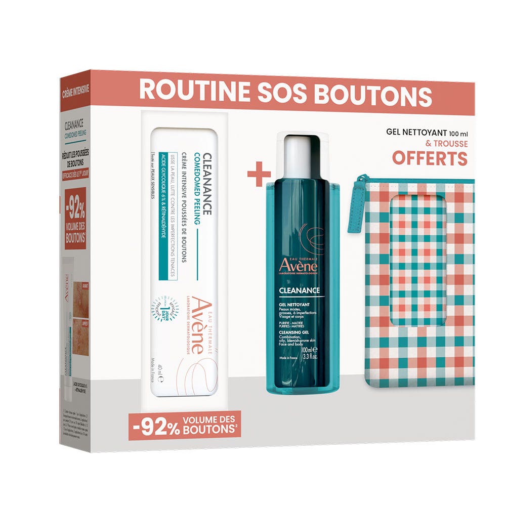 Avène Cleanance Cofanetto SOS brufoli Comedomed peeling