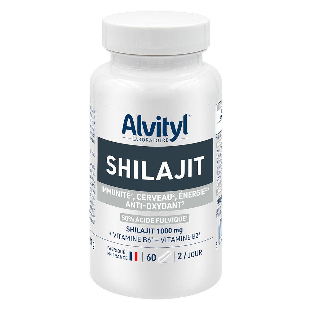 Alvityl Shilajit 1000 mg energia immunità e cervello 60 capsule