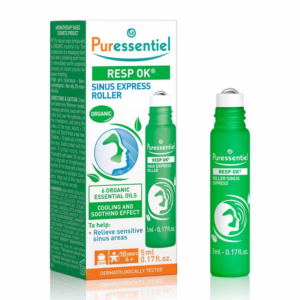 Puressentiel Respirazione Rullo Sinus Express Con 6 Oli Essenziali Biologici 6ml