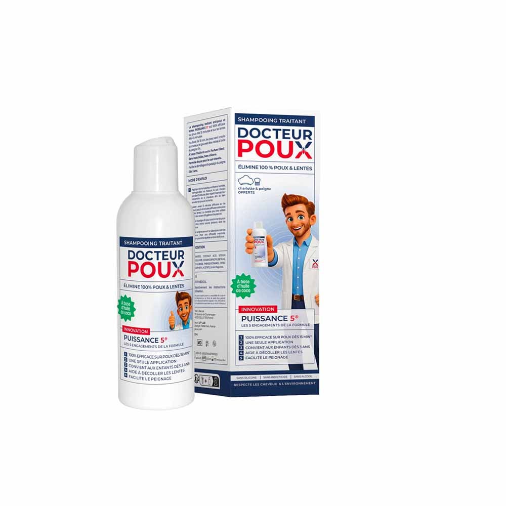 Docteur Poux Shampoo trattante anti pidocchi potenza 5 200 ml