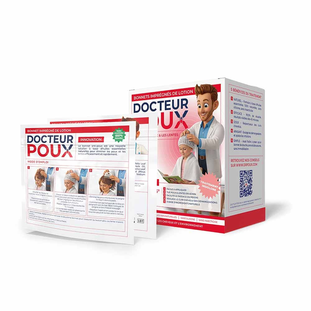 Docteur Poux Cuffie anti pidocchi + pettine