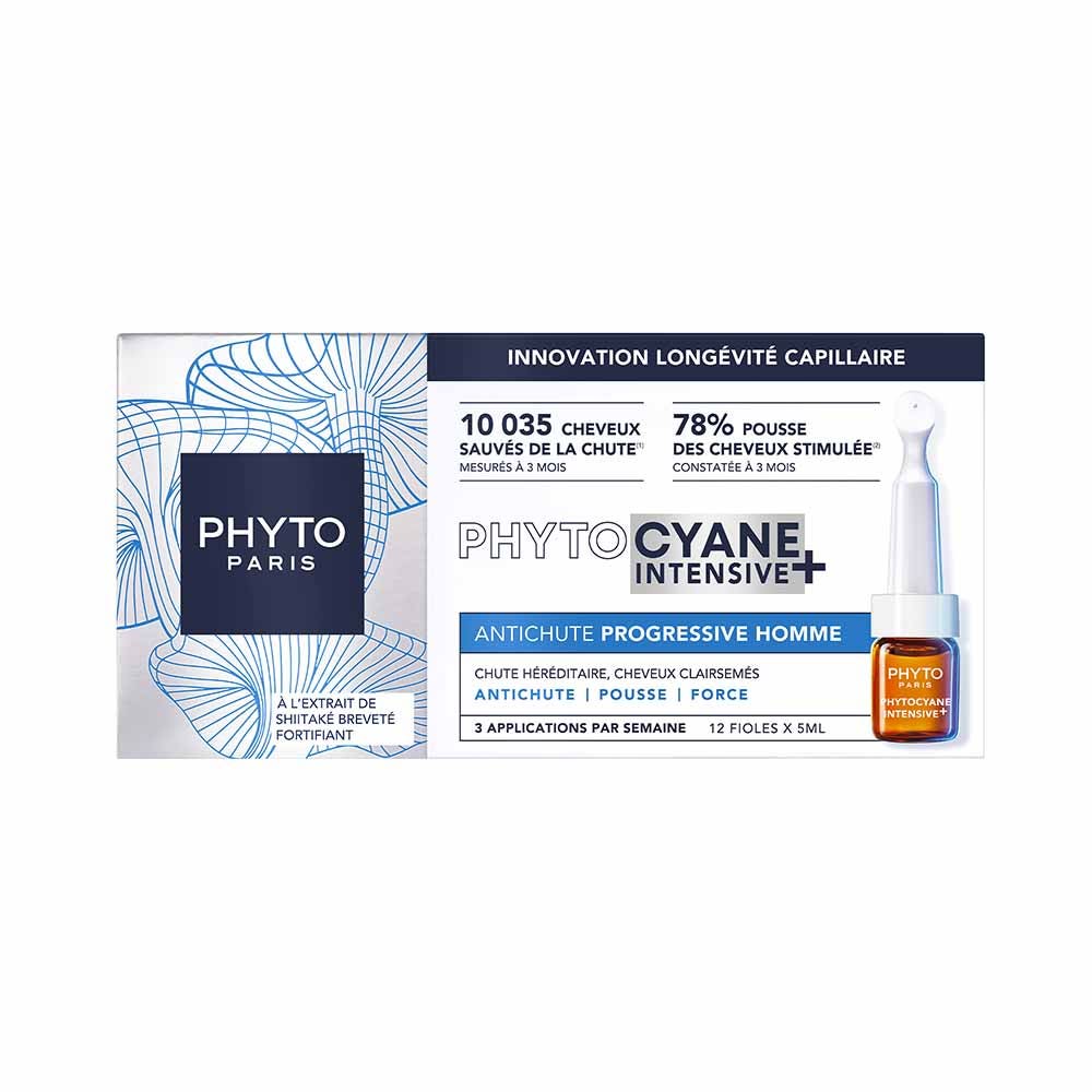 Phyto Paris Phytocyne Phytocyane Intensive+ anti-caduta progressiva uomo 12 fiale