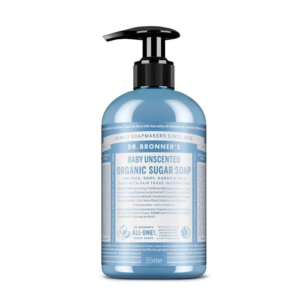 Dr Bronner'S Sapone allo zucchero bio 355 ml