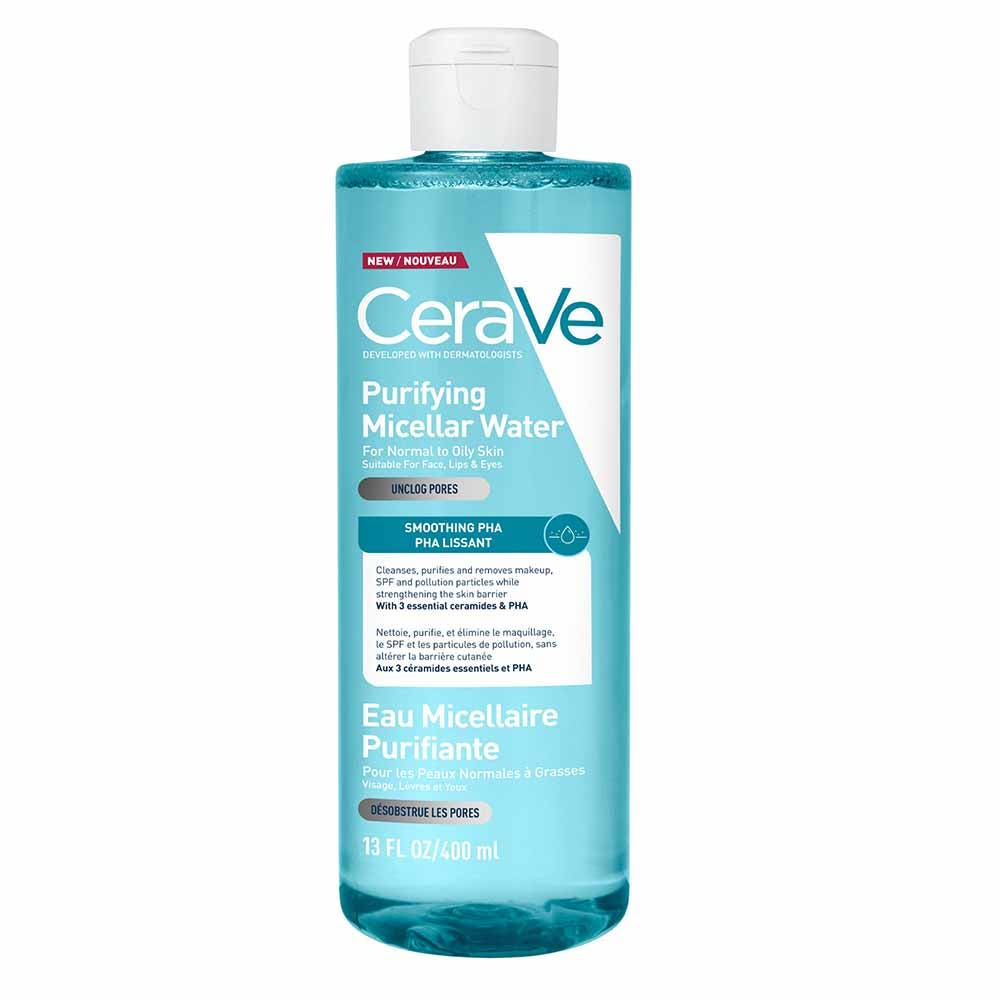 Cerave Acqua micellare purificante al PHA per pelli normali a grasse 400 ml