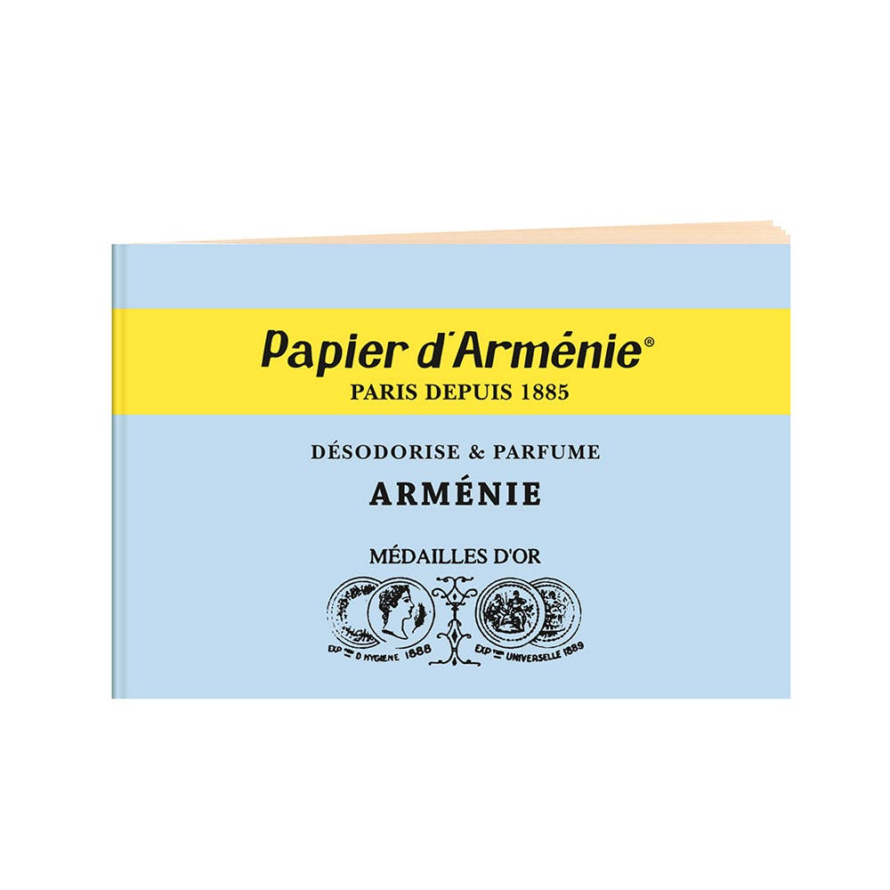 Papier D'Armenie Taccuino di carta da bruciare deodora e profuma 12 Fogli