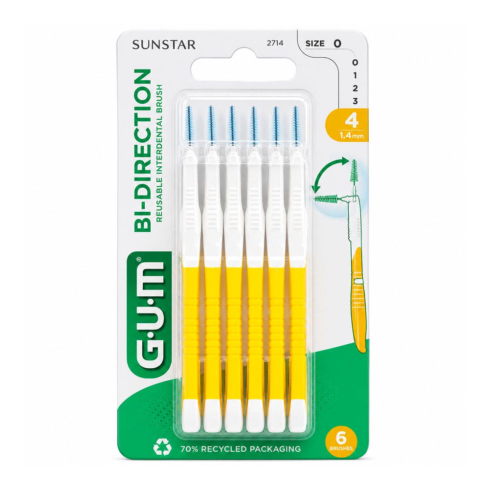 Gum Scovolini interdentali Bi-Direction 1.4 mm x 6