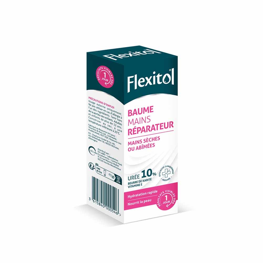 Flexitol Balsamo per la riparazione delle mani secche o danneggiate con 10% di urea 56g
