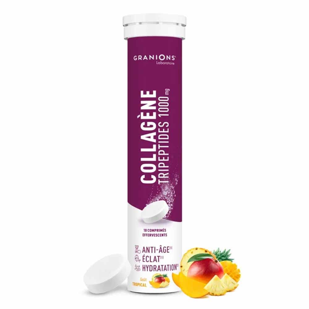 Granions Collagene tripeptidi 1000 mg gusto tropicale 18 compresse effervescenti