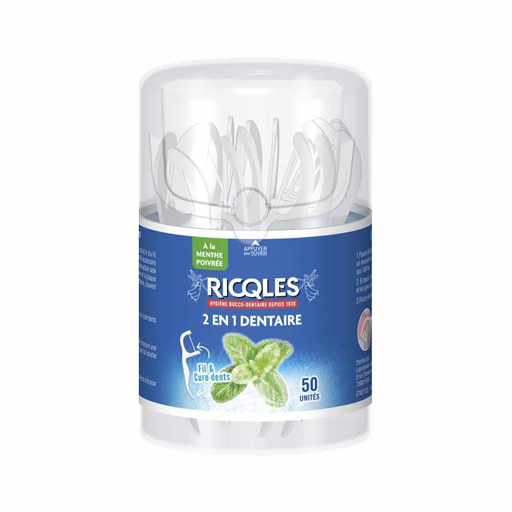 Ricqles Filo interdentale 2 in 1 - 50 unità Juvasante