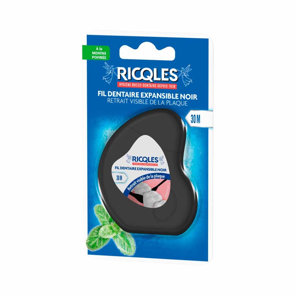 Ricqles Filo dentale espandibile 30 m Menta piperita