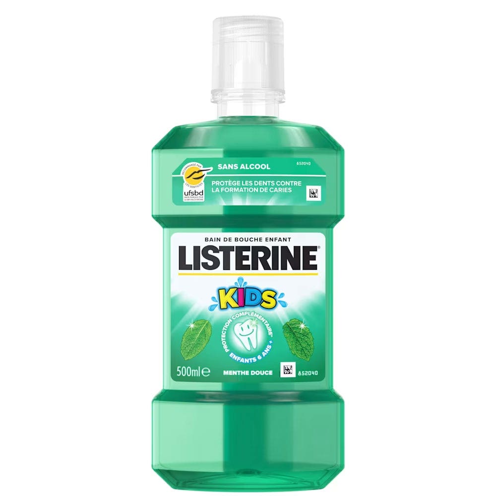 Listerine Colluttorio bambini KIDS menta delicata senza alcol 500 ml