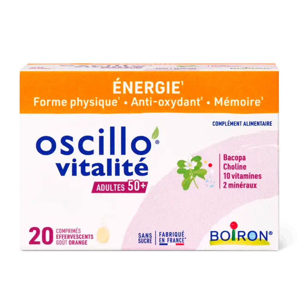 Boiron Oscillo’ vitalità adulti 50+ 20 compresse effervescenti