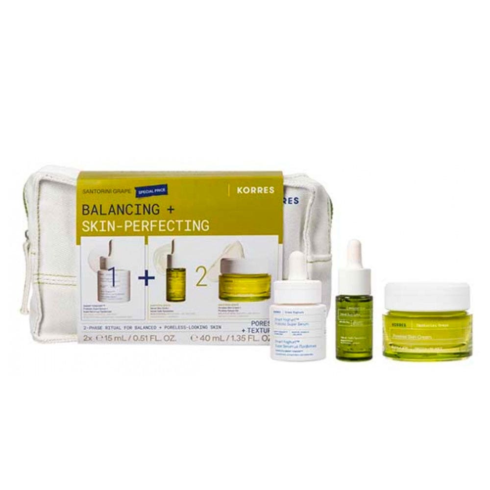 Korres Uva di Santorini Trousse routine equilibrante e perfezionatrice della pelle