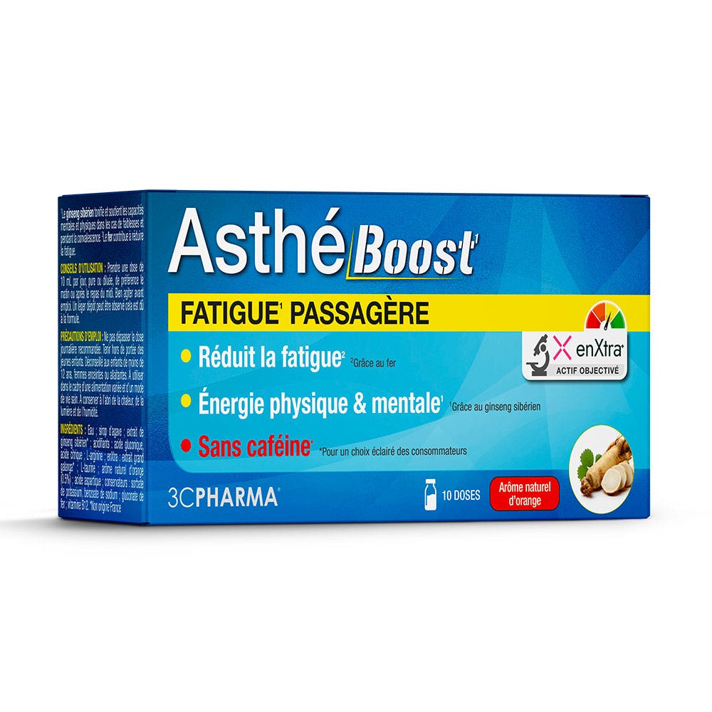 3C Pharma Asthe Boost stanchezza passeggera aroma naturale di arancia 10 x 10 ml