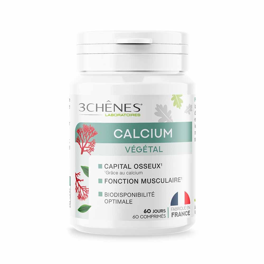 3 Chênes Calcio vegetale 60 compresse