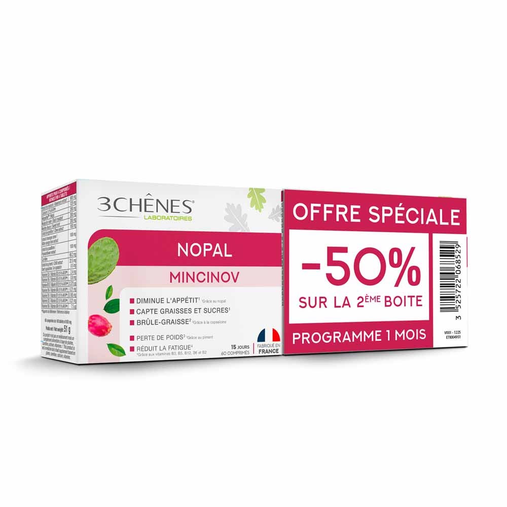3 Chênes Mincinov Nopal 2 x 60 compresse