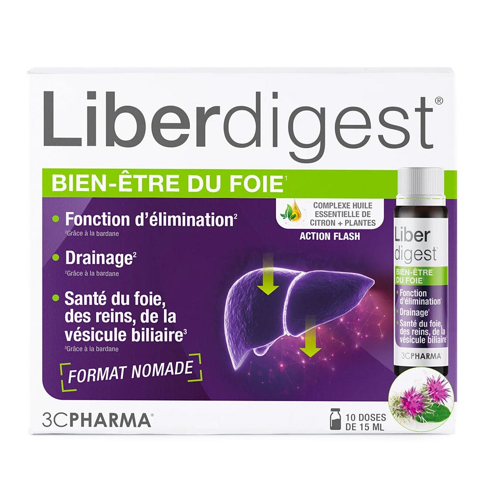 3C Pharma Liberdigest Benessere del fegato 10 x 15 ml
