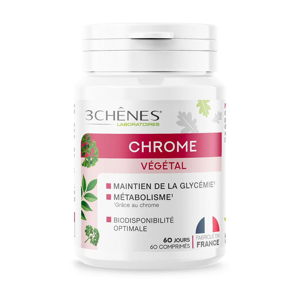 3 Chênes Chrome vegetale 60 compresse