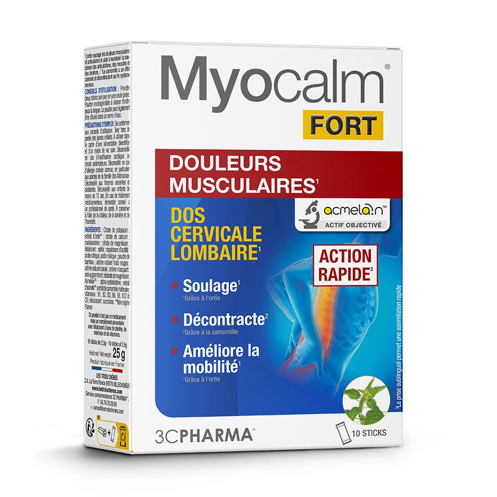 3C Pharma Myocalm Fort dolori muscolari 10 stick