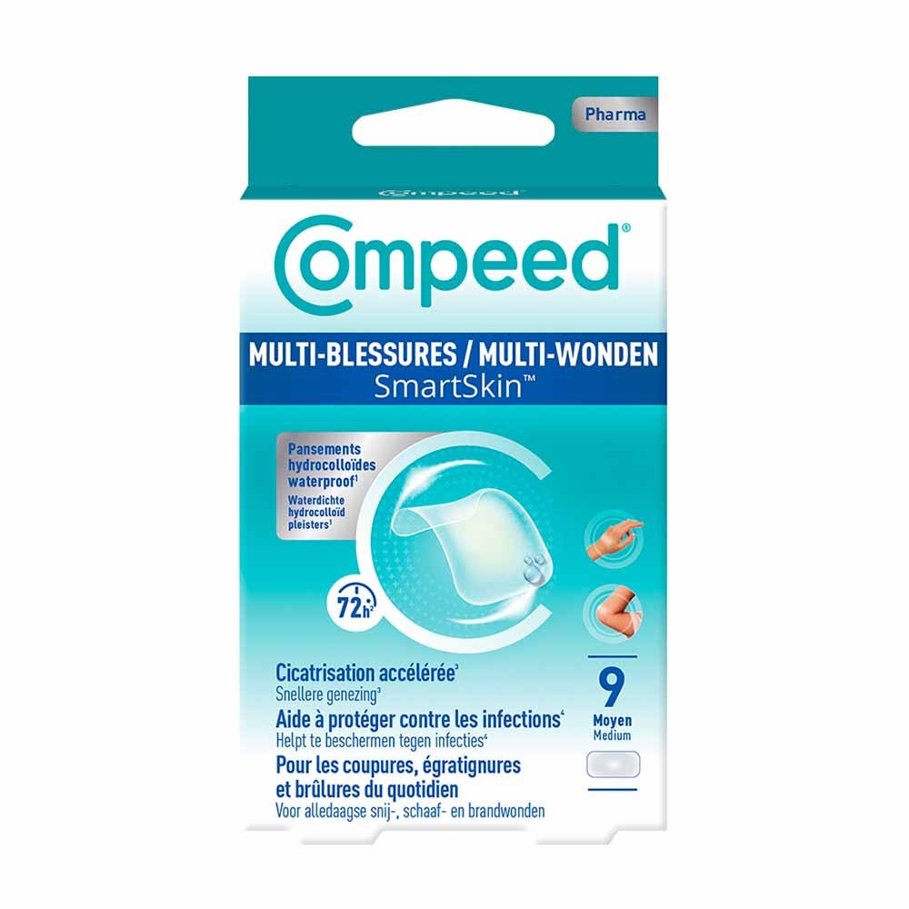Compeed Cerotti Multi-Ferite Smartskin Formato Medio 9 x