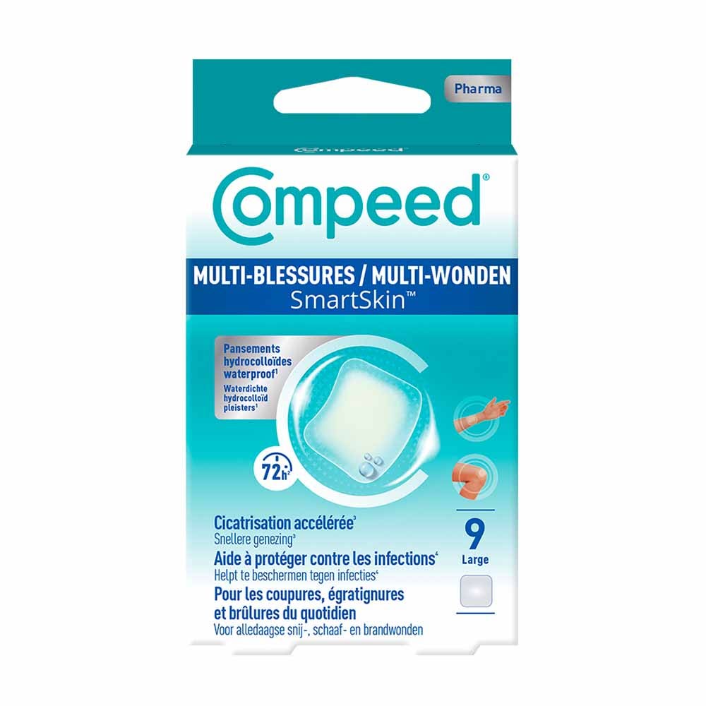 Compeed Cerotti Multi-Ferite Smartskin Formato Grande 9 x