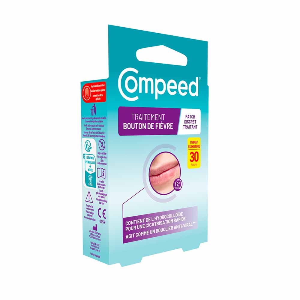 Compeed Patch trattante e discreto per herpès con 30 patch 30 unità