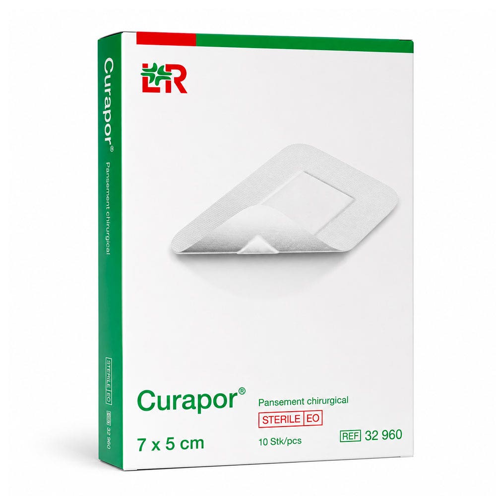 Lohmann Rauscher Curapor Cerotti chirurgici sterili 5x7 cm 10 unità