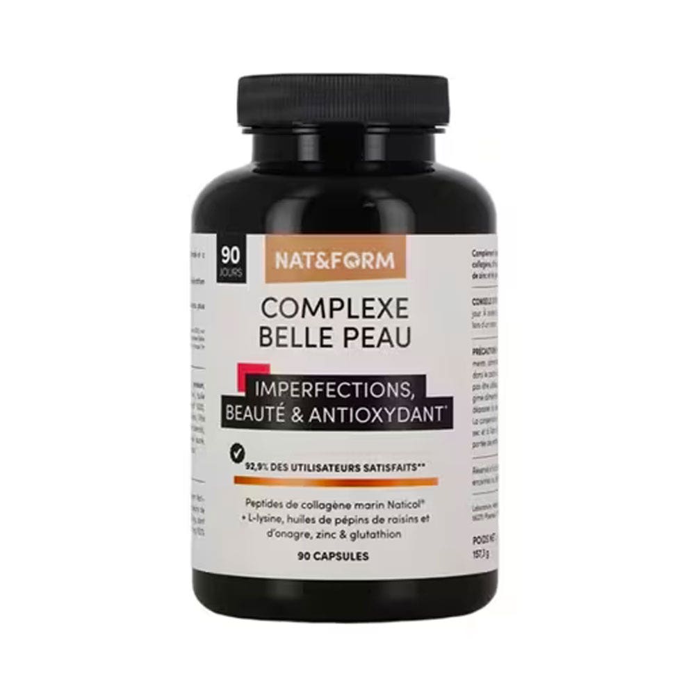 Nat&Form Complexe Belle Peau Imperfezioni bellezza e antiossidanti Imperfections Beauté et Anti-oxydants 90 capsule