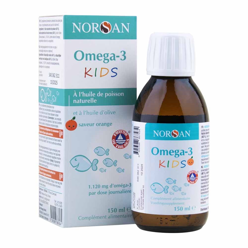 Norsan Omega 3 per bambini Olio di pesce naturale 150 ml