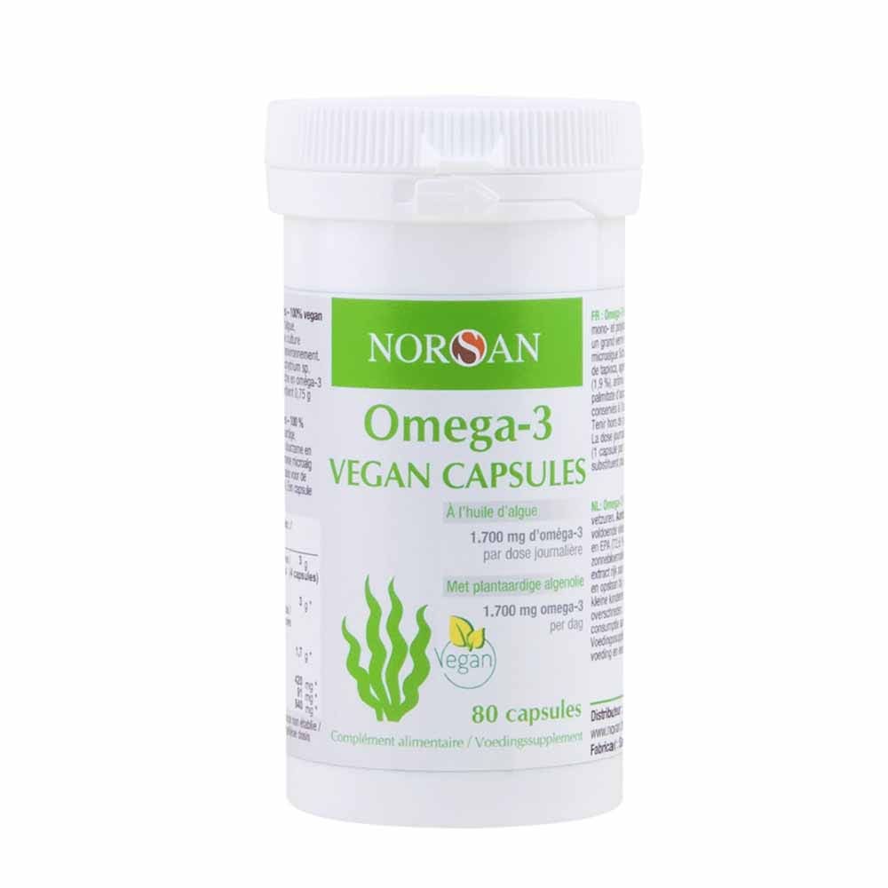 Norsan Olio vegan Omega 3 a base di alghe 80 capsule