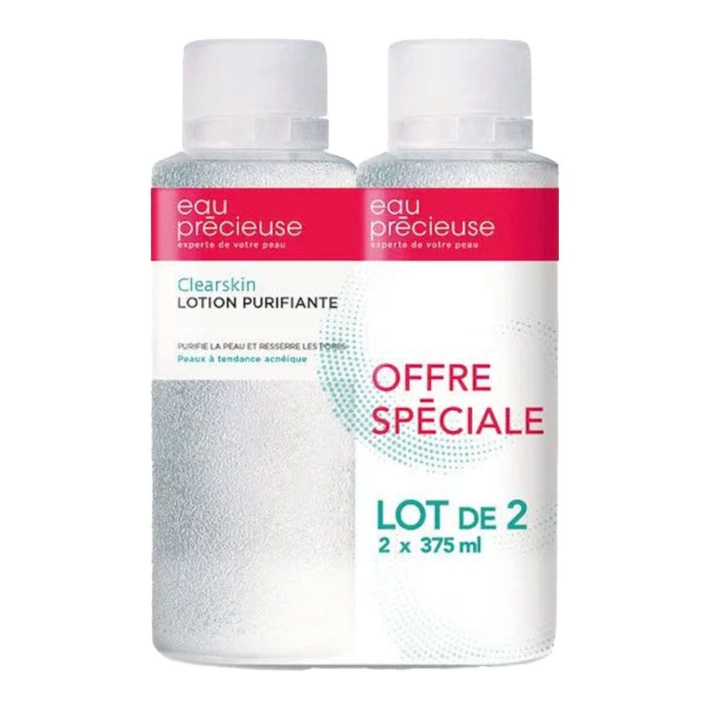 Eau Precieuse Lotion purificante Clearskin per pelli a tendenza acneica 2 x 375 ml