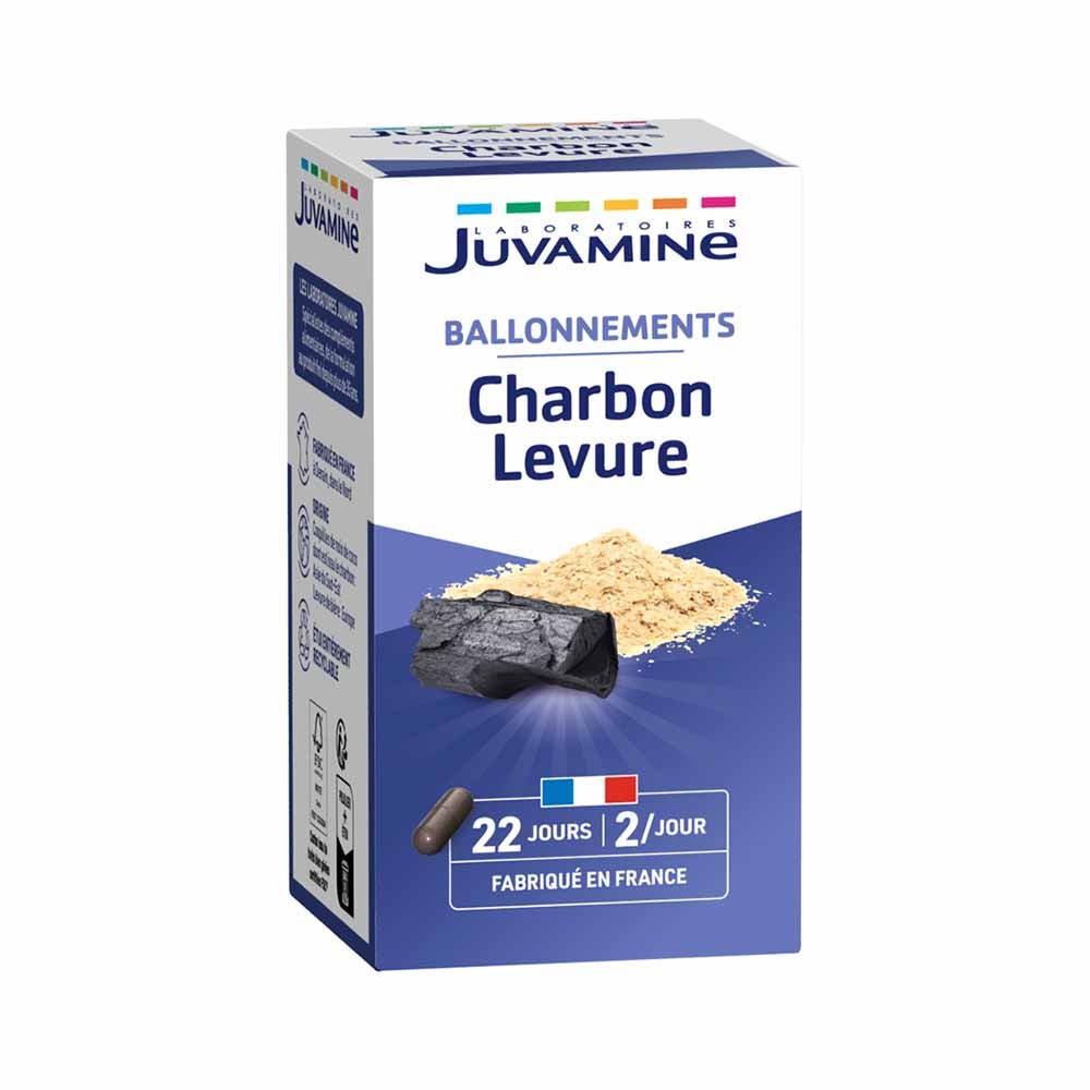 Juvamine Carbone vegetale + lievito 45 capsule