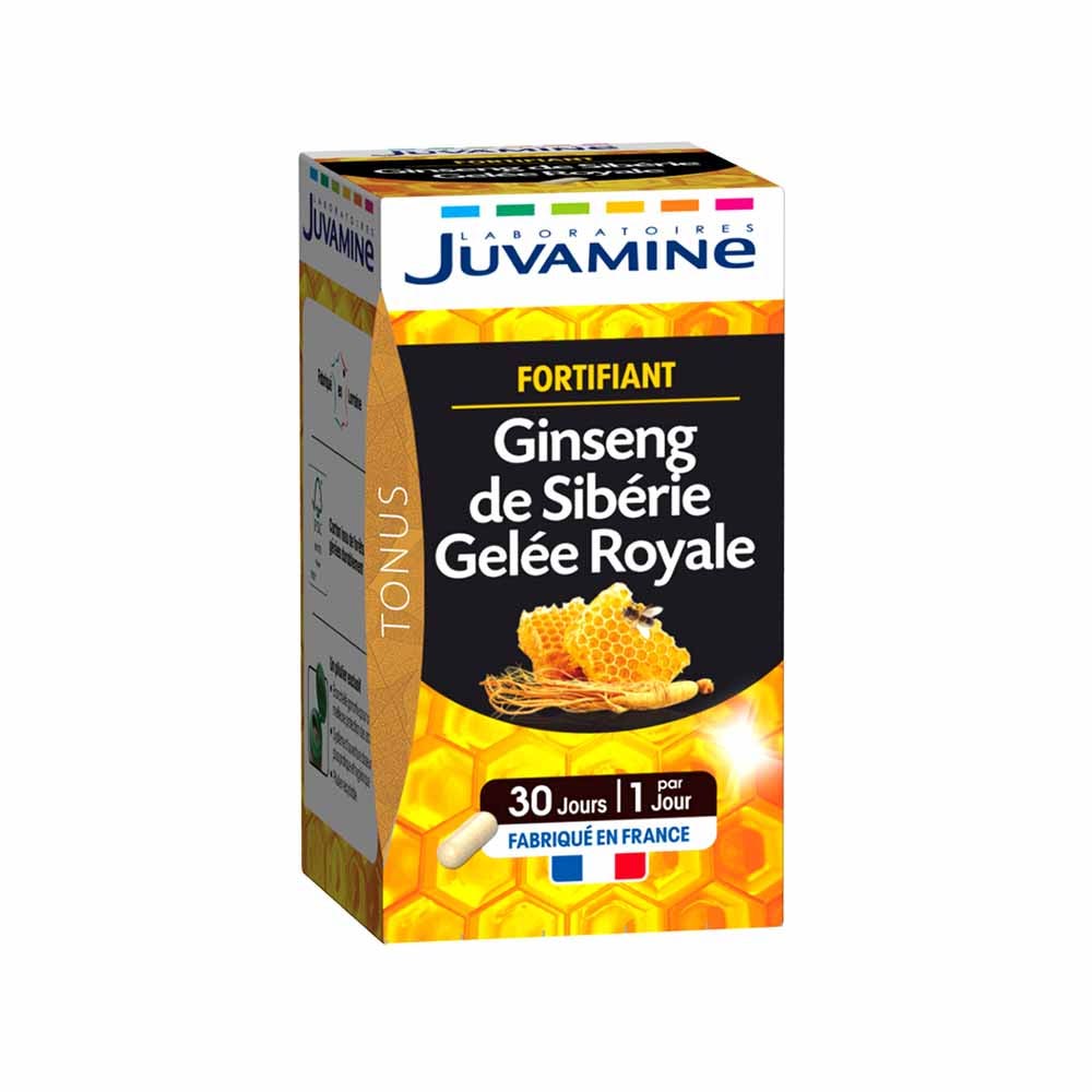 Juvamine Ginseng siberiano e pappa reale fortificante x30 Capsule