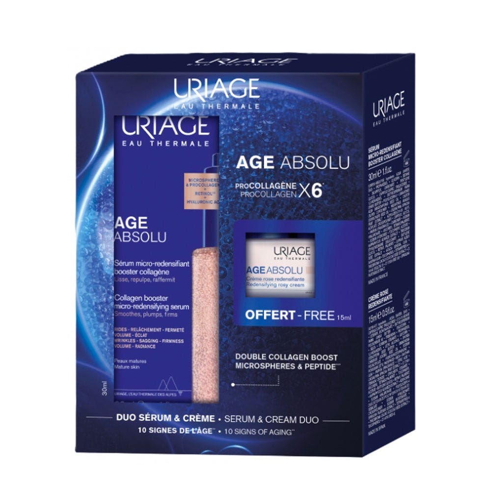 Uriage Age Absolu Cofanetto Age Absolu siero + crema Rosa