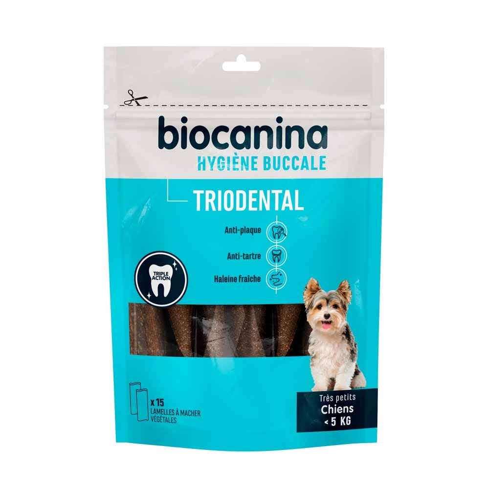 Biocanina Igiene strisce masticabili Triodental cani molto piccoli sotto i 5 kg 5 kg