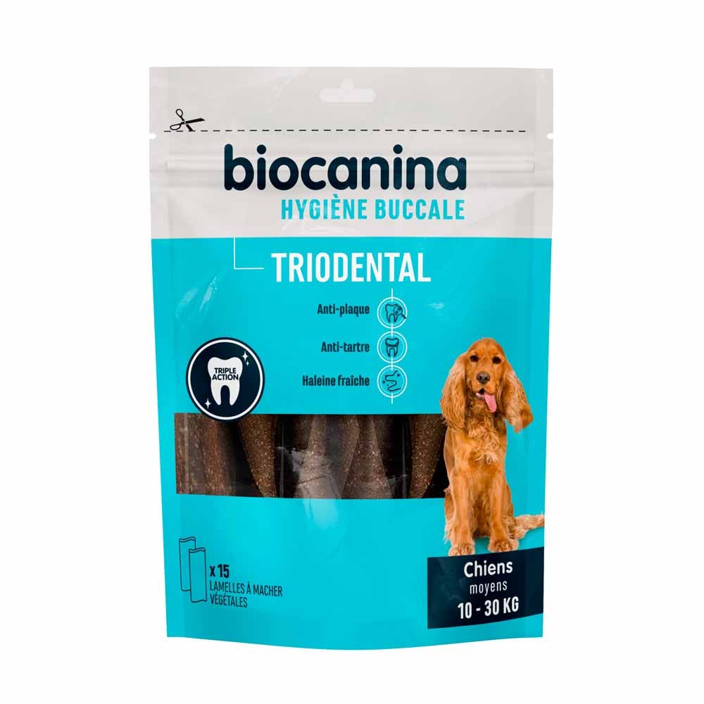 Biocanina Igiene Stecche masticabili Triodental Cane medio 10-30kg x15