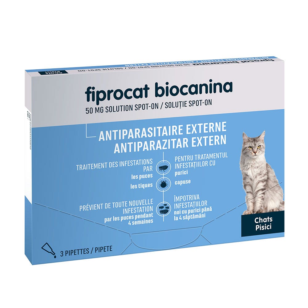 Biocanina Antiparassitario esterno FIPROCAT 50MG 3 pipette
