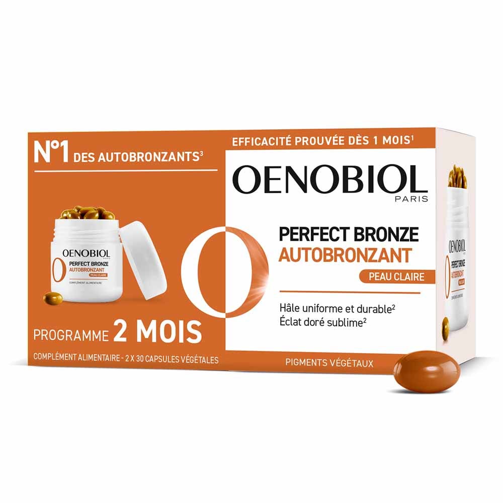Oenobiol Perfect Bronze Autoabbronzante Pelle chiara 2x30 capsule