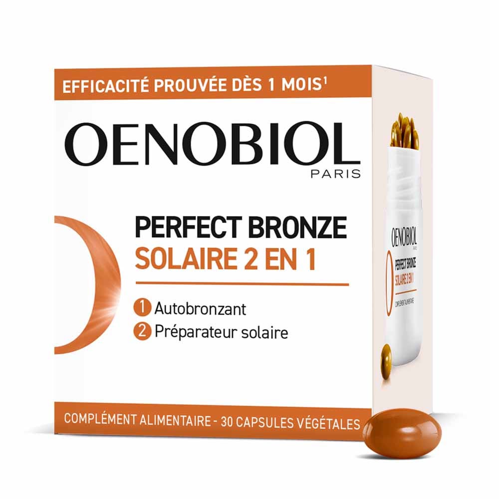 Oenobiol Perfect Bronze Solare 2 in 1 autoabbronzante e preparatore solare 30 capsule